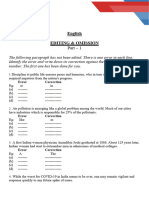 English EDITING & OMISSION Part - 1