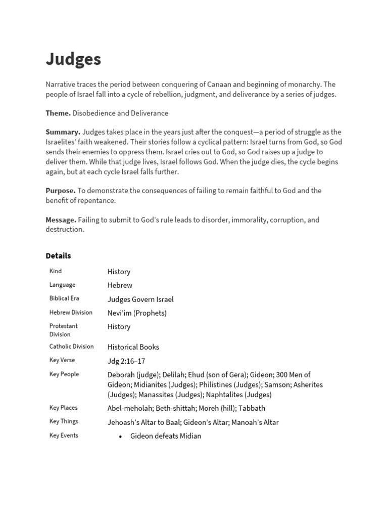 Themes and Summary of Judges | PDF