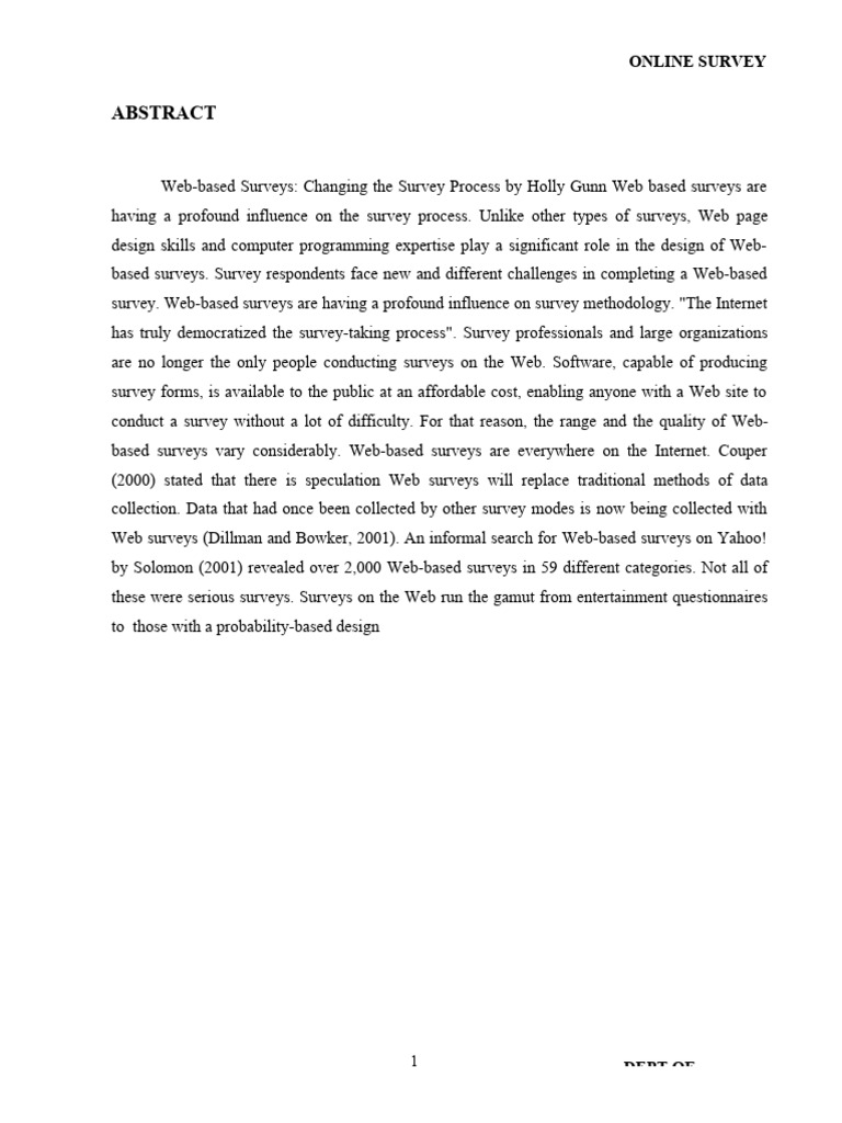 Online Survey Document | PDF | Software Testing | World Wide Web