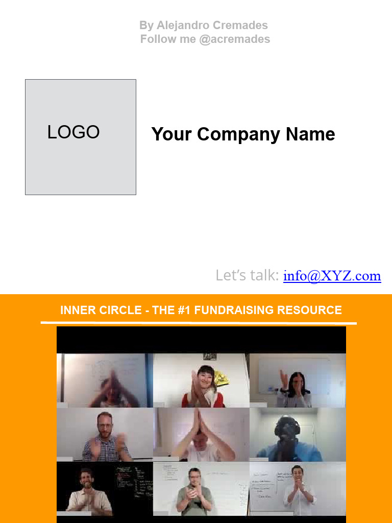 PitchDeck Template Download Free PDF Financial Economics Business