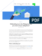 Withholding Tax in PH Are You Aware of Your Obligations