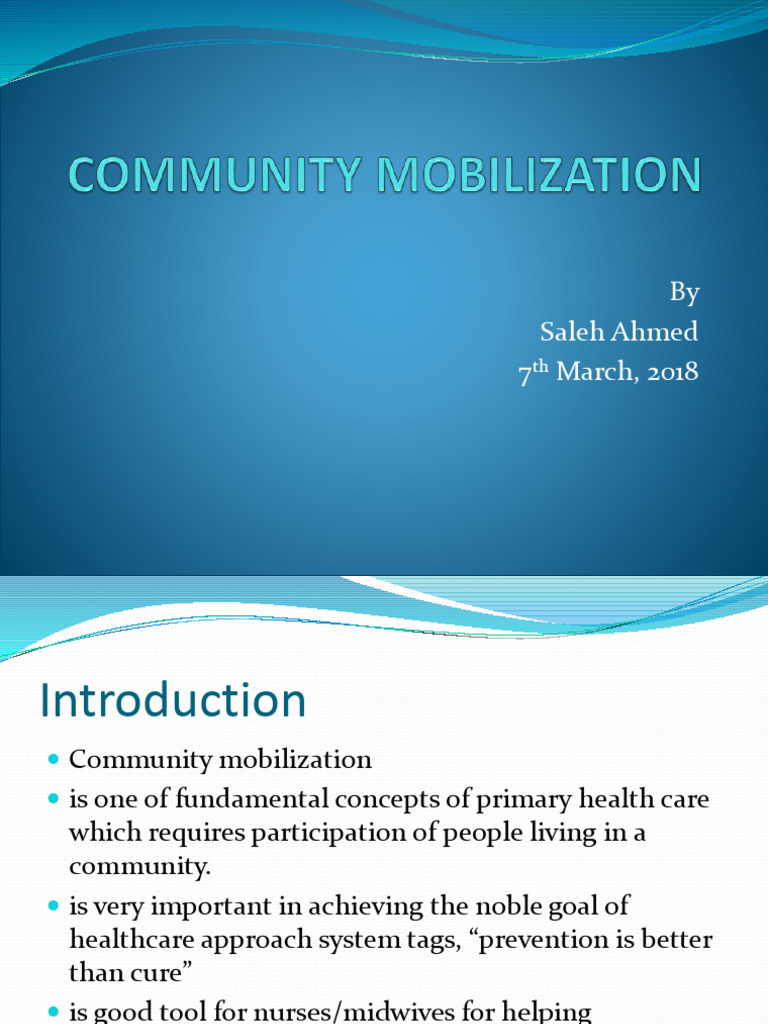 Communitymobilization 200918100435 | PDF
