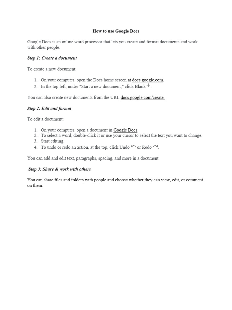 How to use google docs pdf