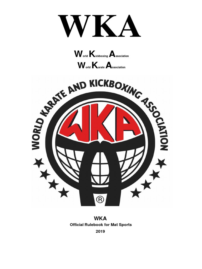 WkaMatSportsRuleBook2019 (Highlighted) PDF Referee Sports