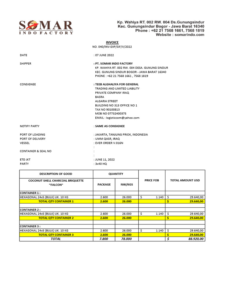 INV 040 - PL 040 - Merged | PDF