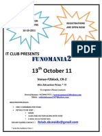 Register for Funomania2 by 10-10-2011