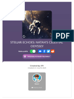 Stellar Echoes of Natan's Celestial Odyssey