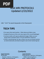 MCR MSK Mri Protocols Feb 2022