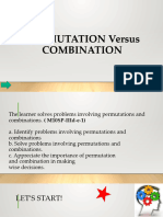 G10 Math Q3 - Week 4 - Combination Vs Permutation