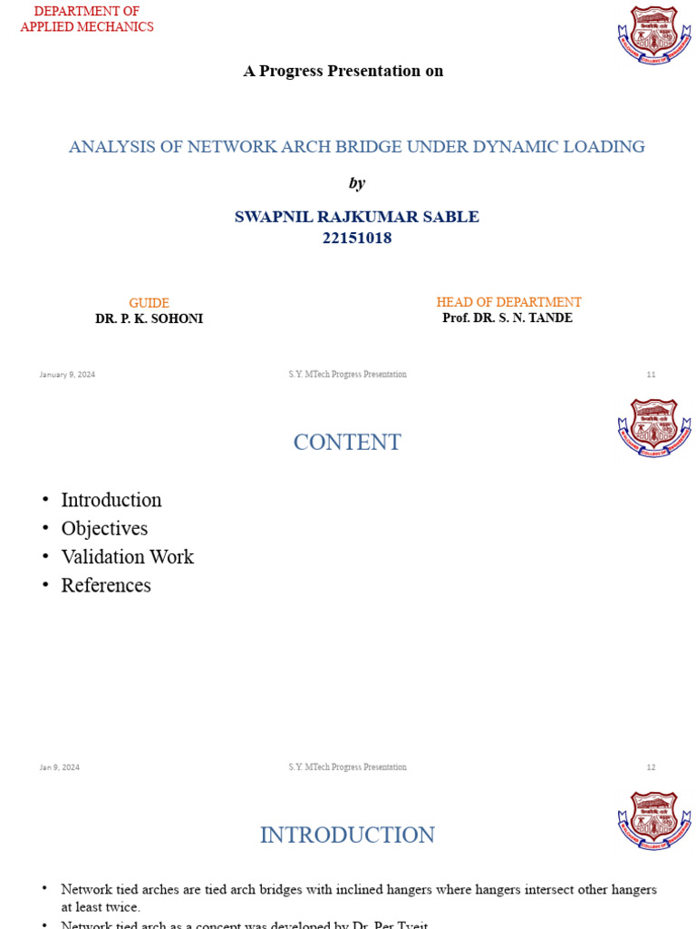 Dynamic Analysis of Network Arch Bridge | PDF | Computers | Technology ...