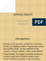 Lecture 9 SCHOOL HEALTH