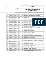 Daftar Dokumen Sop Kamar Operasi
