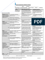 Rubric For Weekly Reflection LEARN 2018 - 2019