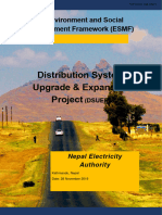 Distribution System Upgrade & Expansion Project: Environment and Social Management Framework (ESMF)