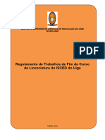 Regulamento de Trabalhos de Fim Do Curso - CONCLUIDO