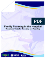 Family Planning in The Hospital Operational Guide For Recording and Reporting