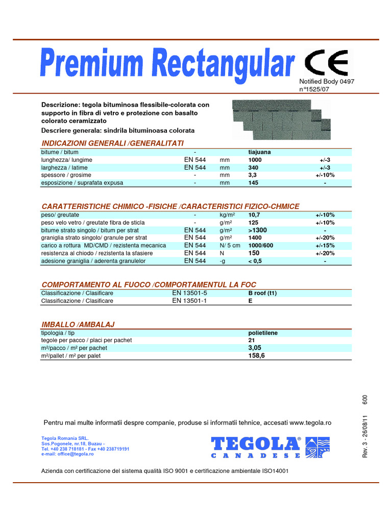 Fisa Tehnica Standard | PDF