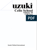 Suzuki Cello School (Cello Part & Piano Accompaniment) - Volume 10