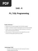 Unit 4 - PL - SQL Programming-1