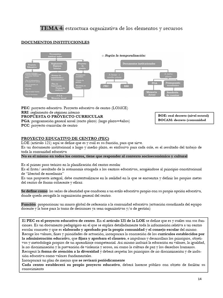 Apuntes OE (4 y 5) | PDF | Plan de estudios | Aprendizaje