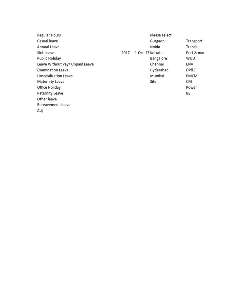 Manual Timesheet Pdf Labor Relations Industrial Relations