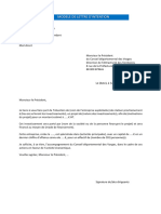 Le modèle de lettre d'intention, à l'attention du Conseil Départemental des Vosges (1)