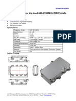 Hybrid Combiner 4in 4out 698-2700MHz DIN-Female IP65