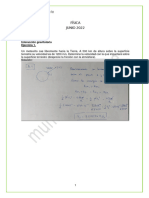 Solución EBAU CyL Física 2022 Junio