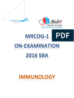 Immunology (On-Examination 2016)