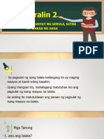 Aralin 2 Mga Salitang Hudyat NG Simula, Gitna at Wakas NG Akda