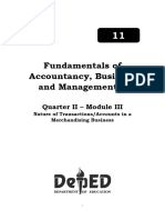 Fabm 1 - Q2 - Week 3 - Module 3 - Nature of Transaction Accounts of Merchandising Business - For Reproduction