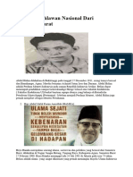18 Nama Pahlawan Nasional Dari Sumatera Barat