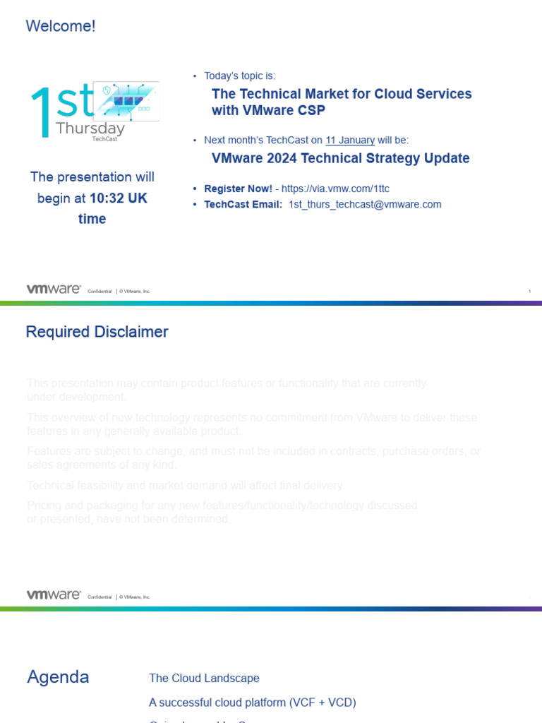 Dec 2023 - The Technical Market For Cloud Services With VMware CSP ...