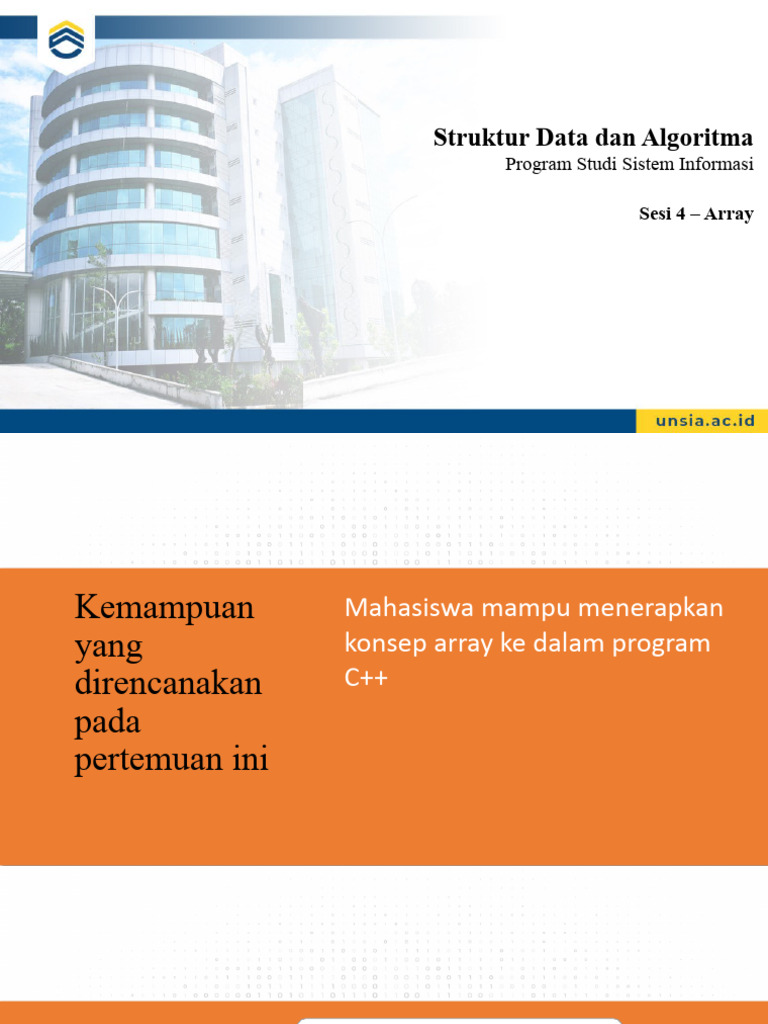 Pengenalan Array dalam C++ | PDF