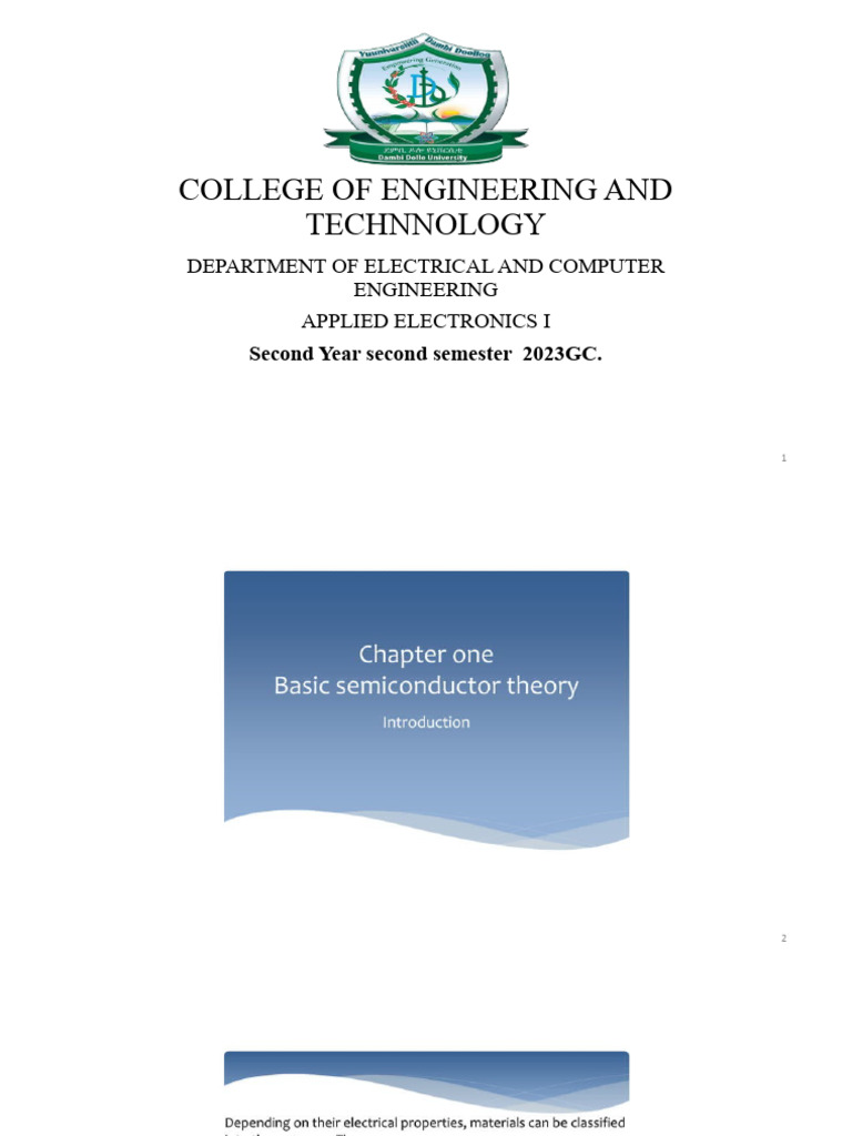 Electrical Engineering Course Outline | PDF