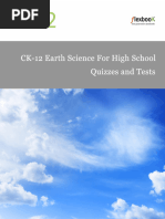 CK 12 Earth Science For High School Quizzes and Tests - QB - v41 - Tqo - s1