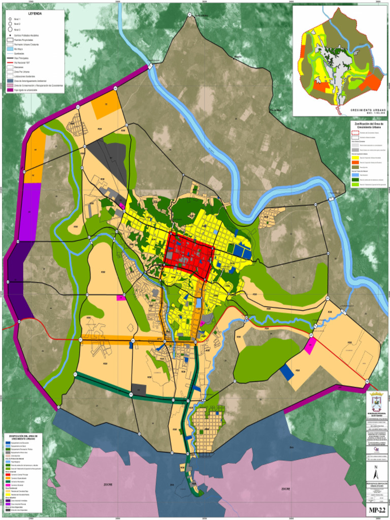 Plano Zonificacion Urbana | PDF