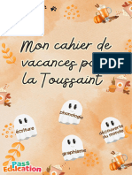 Toussaint Cahier de Vacances Gratuit GS Maternelle