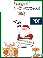 Noël Cahier de Vacances Gratuit GS Maternelle