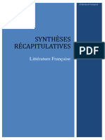 Litterature Francaise Syntheses Recapitulatives L48xmemr