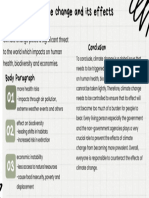 The Climate Change and Its Effects