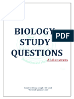 BIOLOGY TUTORIAL QUESTIONS Prep-1