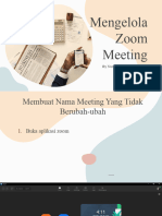 Menguasai Pengelolaan Zoom Meeting