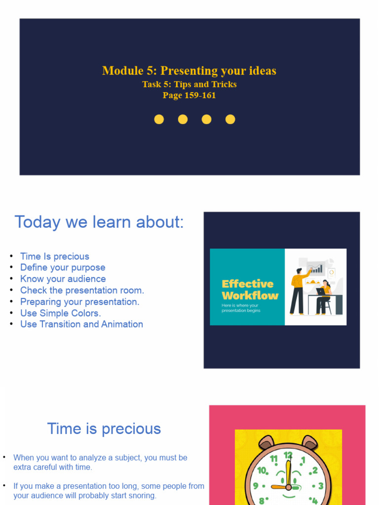 Effective Presentation Tips & Tricks | PDF | Career & Growth