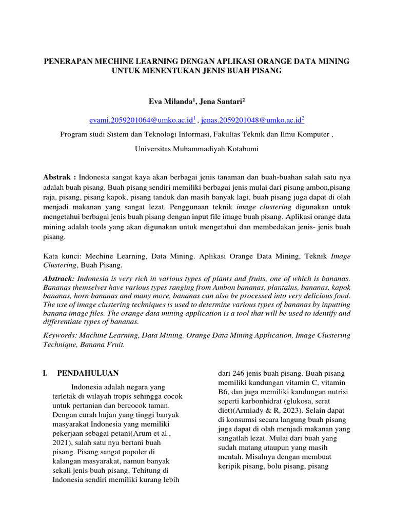 Penerapan mechine learning dengan aplikasi orange data mining untuk