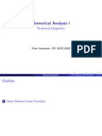 Week 12 - Numerical Integration (Open Formula and Improper Integrals)