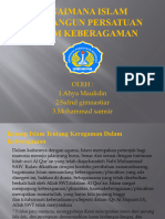 BAGAIMANA ISLAM MEMBANGUN PERSATUAN DALAM KEBERAGAMAN