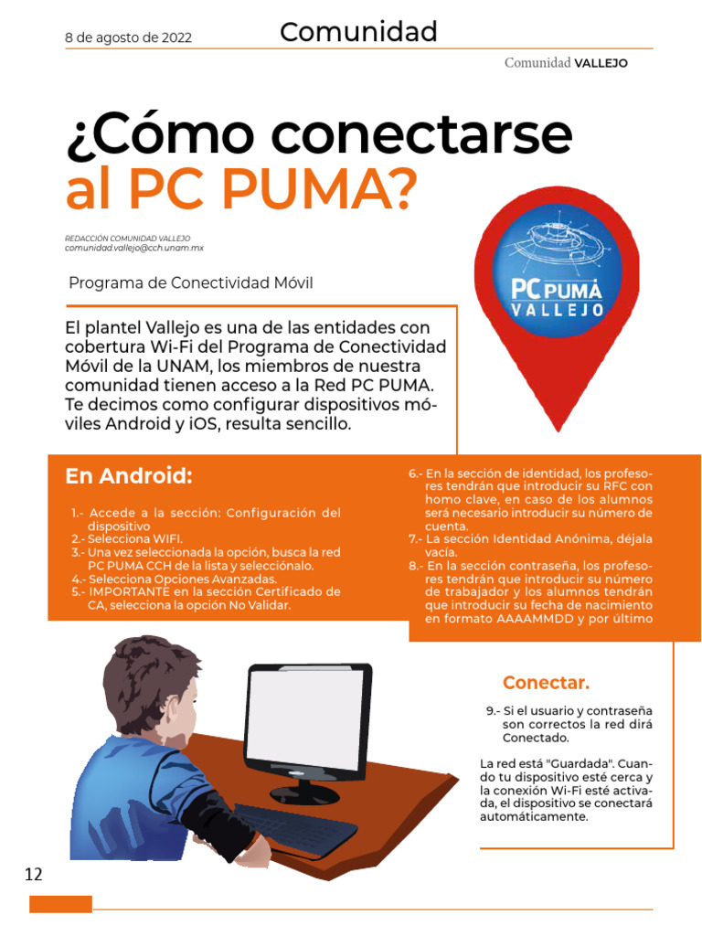 Cómo conectarse a la red PC PUMA | PDF | Wifi | Contraseña