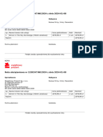 Nota Obciążeniowa NR 1538247/NK/2024 Z Dnia 2024-01-08: Sprzedawca Nabywca