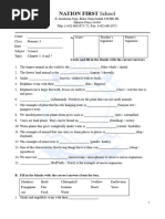 P3 Science Worksheet Chapter 5, 6 and 7